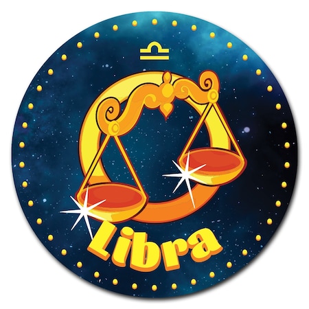 Libra Circle Corrugated Plastic Sign